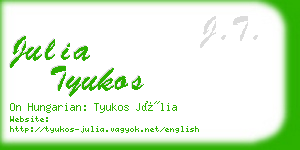 julia tyukos business card